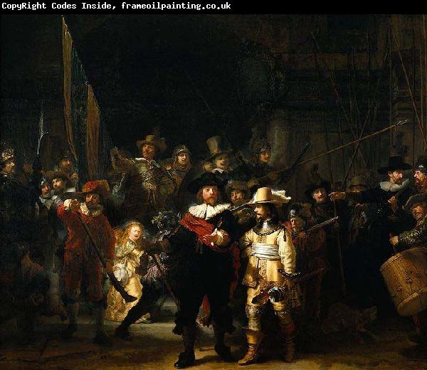 REMBRANDT Harmenszoon van Rijn The Night Watch or The Militia Company of Captain Frans Banning Cocq